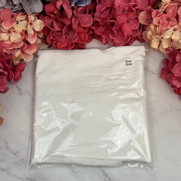 Flowing White Button Down Kimono Beach Coverup - Picture 14 of 15